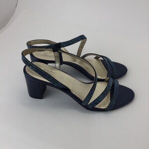 Naturalizer Vanessa 2 Sandals Heels Rhinestone Sparkle